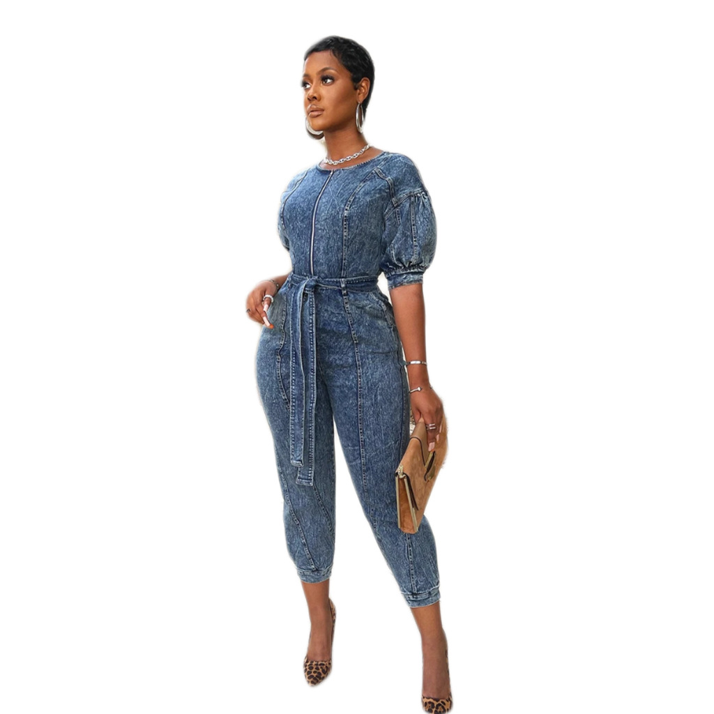 China Custom Manufacturer Dear-Lover Wholesale Fashion Blue Constructed Bib  Distressed Women Denim Jeans Overalls - China Jumpsuit and Romper price |  Made-in-China.com