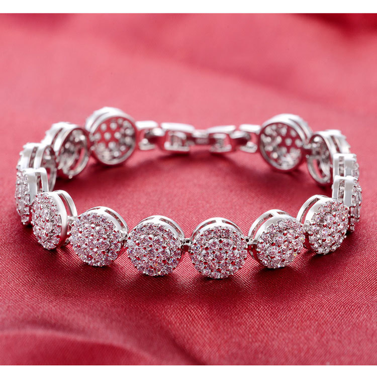Wholesale Women Fashion Rhinestone Zircon Bracelet