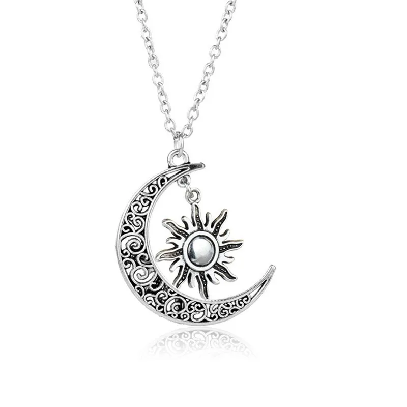 Sun Moon Necklace Amazon Star Necklace Wholesale Women'S Fashion