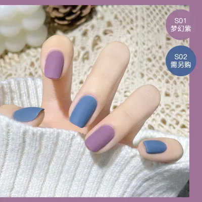 Women's Matte Water-Based Non-Peelable Baked Nail Polish 8ML