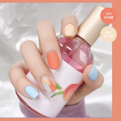 Women's Matte Water-Based Non-Peelable Baked Nail Polish 8ML