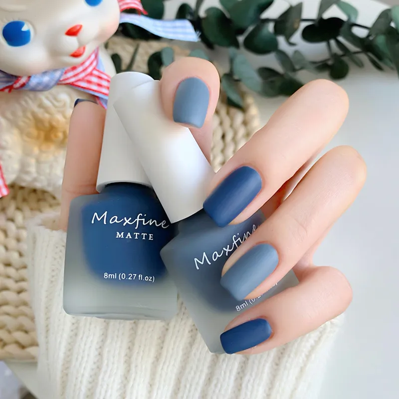 Women's Matte Water-Based Non-Peelable Baked Nail Polish 8ML