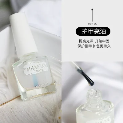 Women's No-Baking Natural Dry Whitening White Nude Tearable Nail Polish