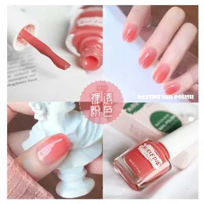 Women's No-Baking Natural Dry Whitening White Nude Tearable Nail Polish