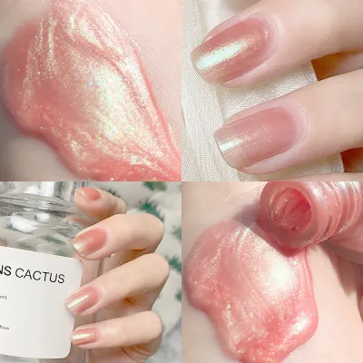 Women's No-Baking Natural Dry Whitening White Nude Tearable Nail Polish