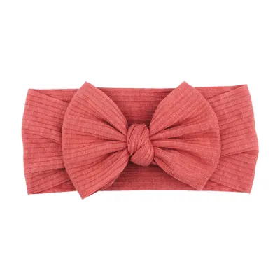 Children Newborn Baby Fashion Girls Solid Color Bow Headband