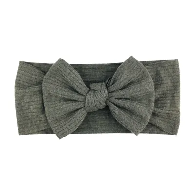 Children Newborn Baby Fashion Girls Solid Color Bow Headband
