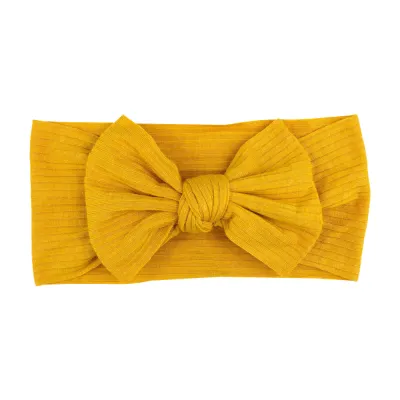 Children Newborn Baby Fashion Girls Solid Color Bow Headband
