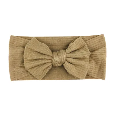 Children Newborn Baby Fashion Girls Solid Color Bow Headband