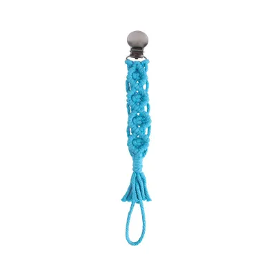 Children Newborn Baby Fashion Woven Anti-Drop Pacifier Chains Cotton Rope