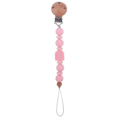 Children Newborn Baby Fashion Cartoon Rainbow Anti-Drop Pacifier Chains