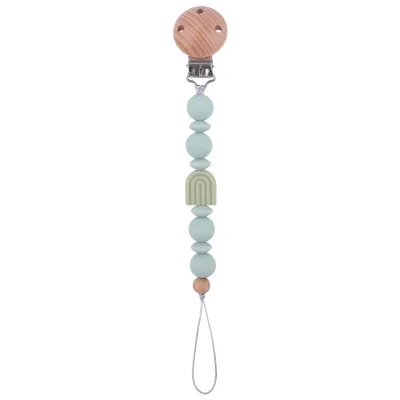 Children Newborn Baby Fashion Cartoon Rainbow Anti-Drop Pacifier Chains