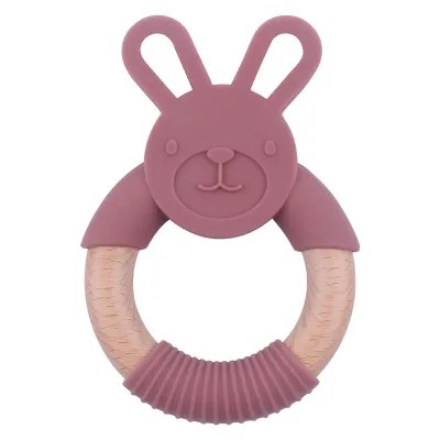 Baby Teether Silicone Animal Ring Bracelet