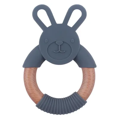 Baby Teether Silicone Animal Ring Bracelet