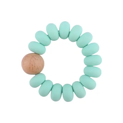Baby Silicone Beech Beads Bracelet Teether Toy for Kids