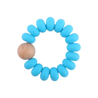Baby Silicone Beech Beads Bracelet Teether Toy for Kids