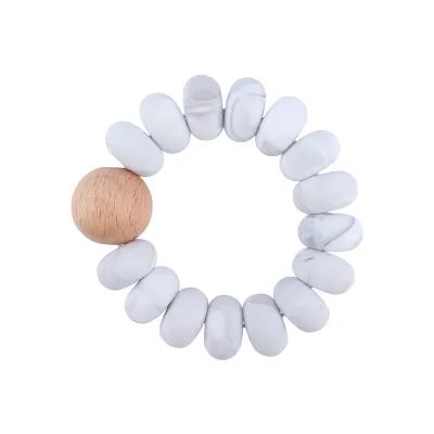 Baby Silicone Beech Beads Bracelet Teether Toy for Kids