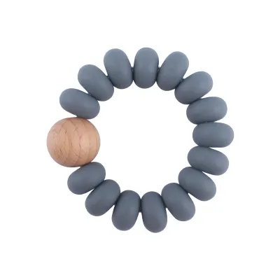 Baby Silicone Beech Beads Bracelet Teether Toy for Kids