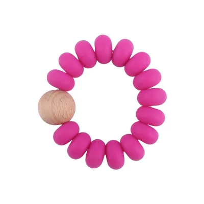 Baby Silicone Beech Beads Bracelet Teether Toy for Kids