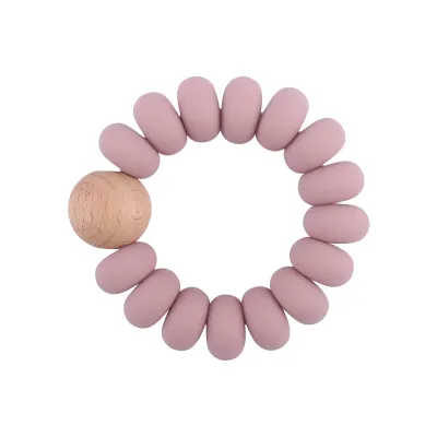 Baby Silicone Beech Beads Bracelet Teether Toy for Kids