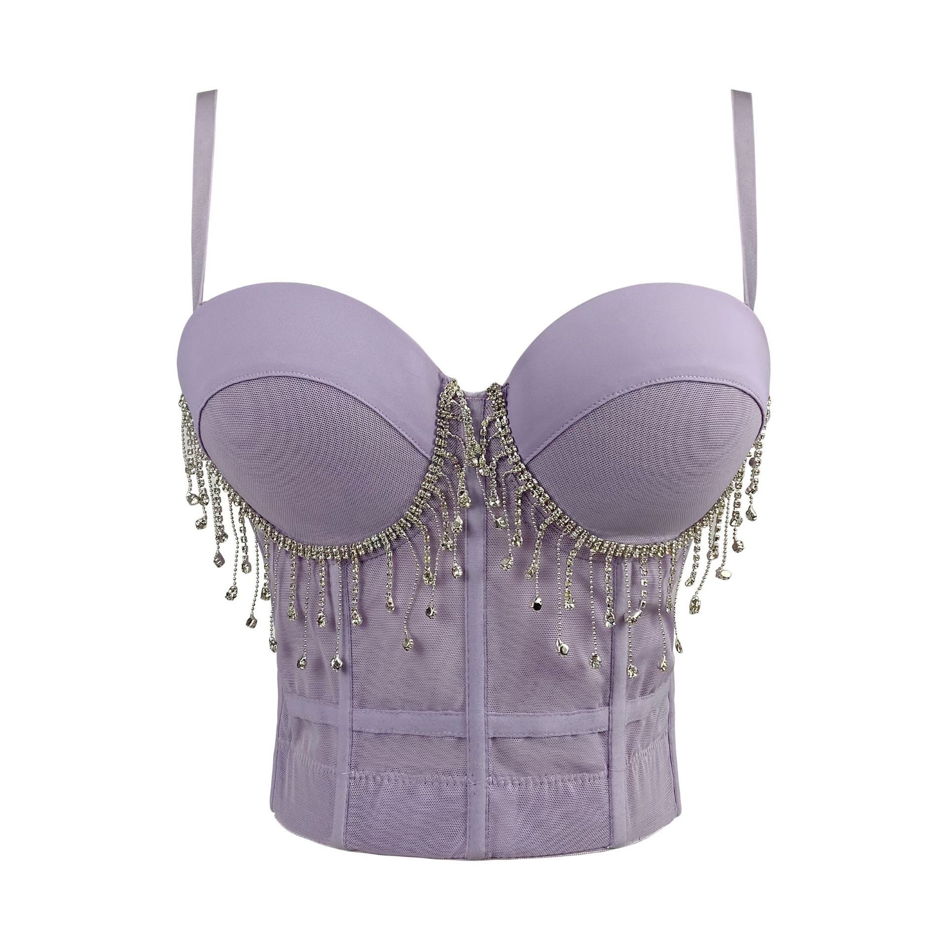 Edikted Women's Ribbon Eyelet Corset available now at