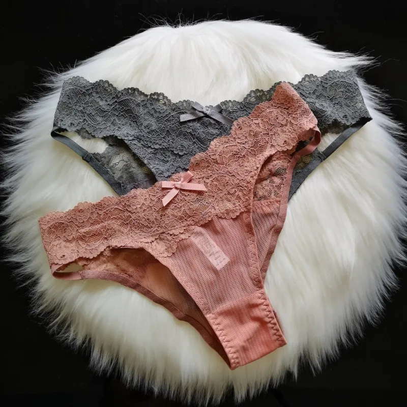 Women's Sexy Lace Seamless Hollow Half Pack Panties