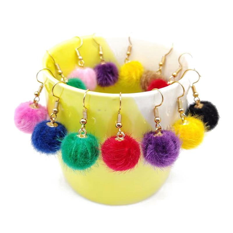 Wholesale pom on sale pom earrings