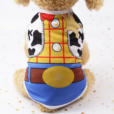 Fashion Fake Straps Mesh Breathable Pet Teddy Dog Vest Clothes