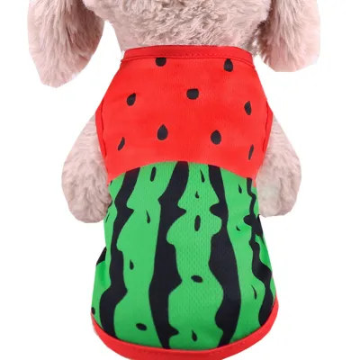 Fashion Fake Straps Mesh Breathable Pet Teddy Dog Vest Clothes