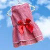 230 Skirts With Red Grid Bow