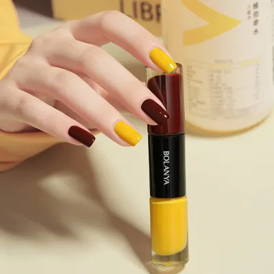 Women's Two-Tone Long-Lasting No-Bake Nail Polish