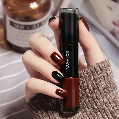 Women's Two-Tone Long-Lasting No-Bake Nail Polish
