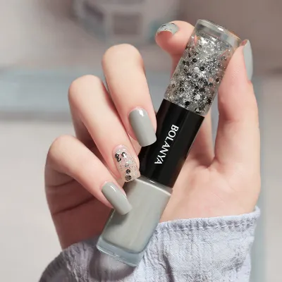 Women's Two-Tone Long-Lasting No-Bake Nail Polish