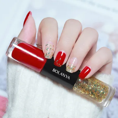 Women's Two-Tone Long-Lasting No-Bake Nail Polish