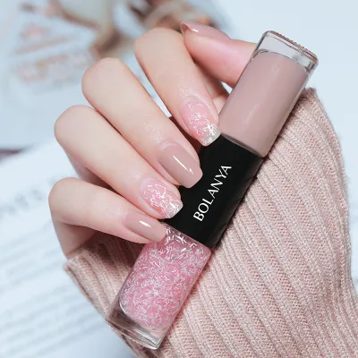 Women's Two-Tone Long-Lasting No-Bake Nail Polish