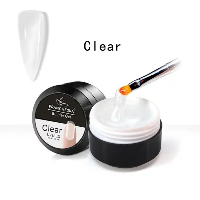 Women's Transparent Nude UV Glue for Phototherapy Manicure Quick Extension Nail Polish