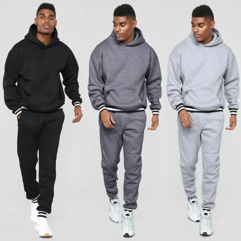 Fashion Casual Hooded Collar Long Sleeve Two Pieces(8 Colors) Fashion Casual Hooded Collar Long Sleeve Two Pieces(8 Colors)