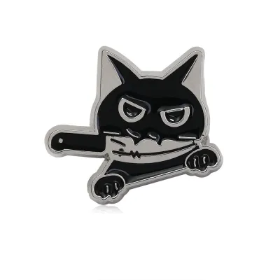 Cartoon Lucky Cat Zinc Alloy Brooch Unisex