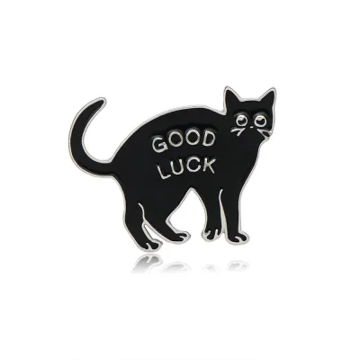 Cartoon Lucky Cat Zinc Alloy Brooch Unisex