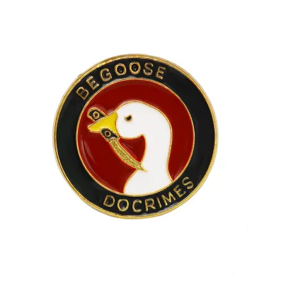 Women Cute Cartoon Duck Enameled Alloy Brooch
