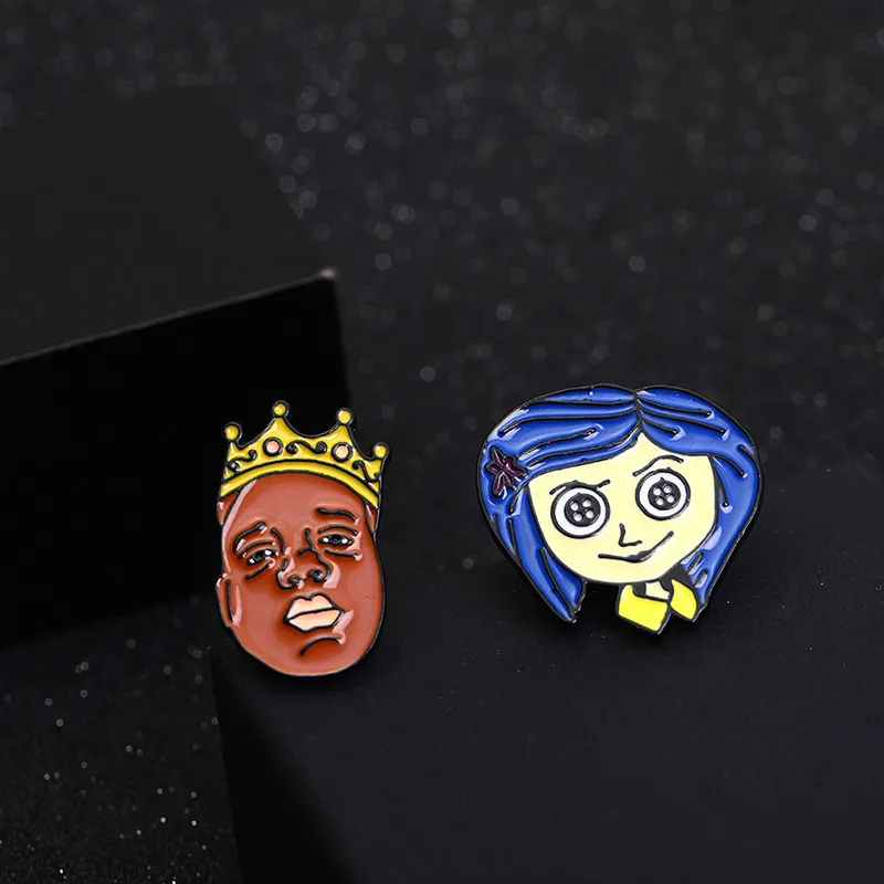Ghost Mother Cartoon Character Badge Enameled Personality Alloy Brooch
