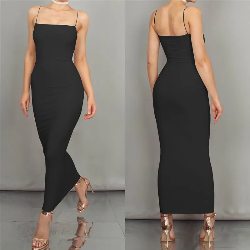 Women's Sexy Solid Color Hooded Camisole Dress