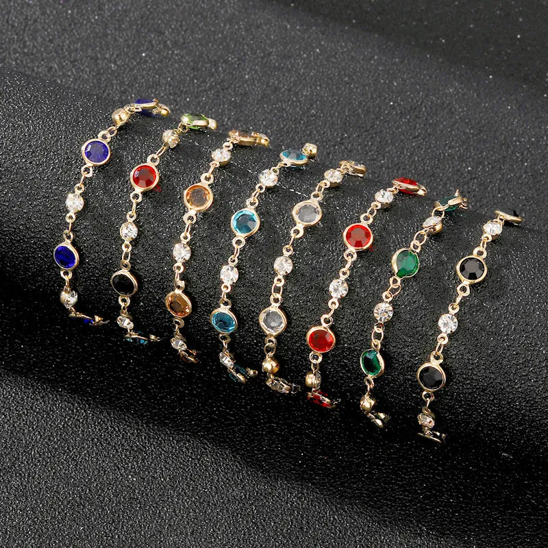 Women's Fashion Multicolor Crystal Diamond Bracelet