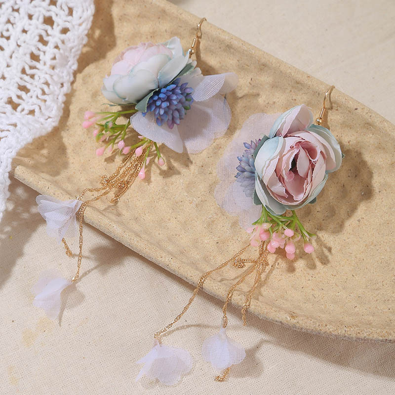 Beaded Flower Tassel Earrings – Bohemian Handmade India | Ubuy