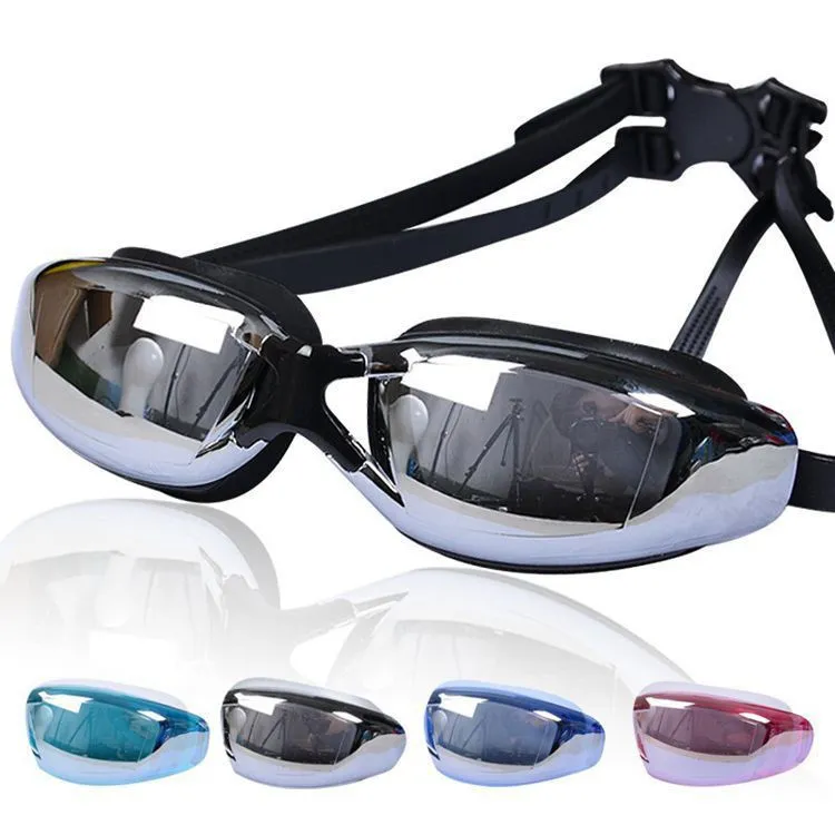 Adult Swimming Goggles High-Definition Electroplating Silicone Anti-Fog