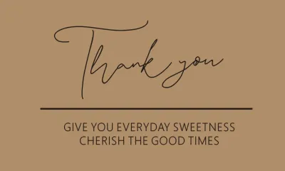 Kraft Paper Thank You Card Gift Card Jewelry Packaging