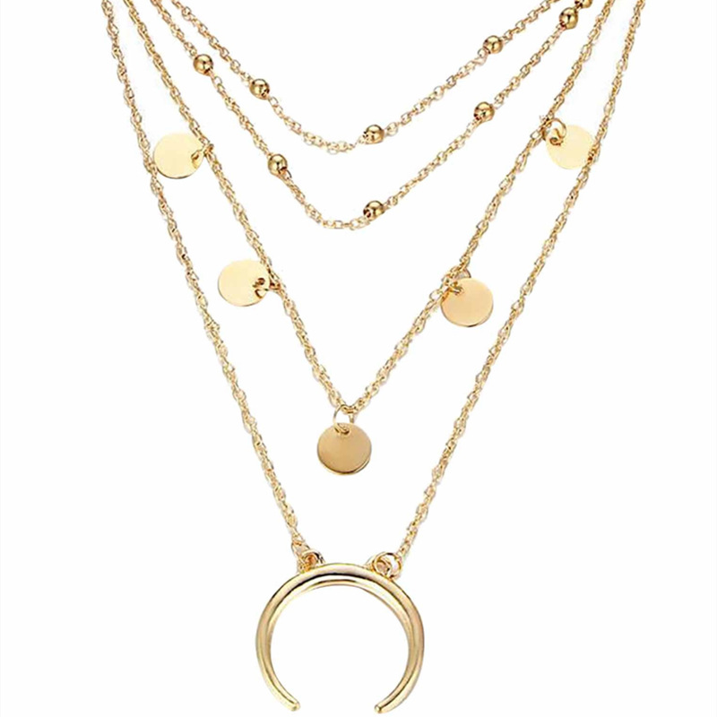 カットソー(長袖/七分) Bubbles - melt the lady   chain necklace tops Bubble Letter Monogram Rhinestone Necklace | Windsor