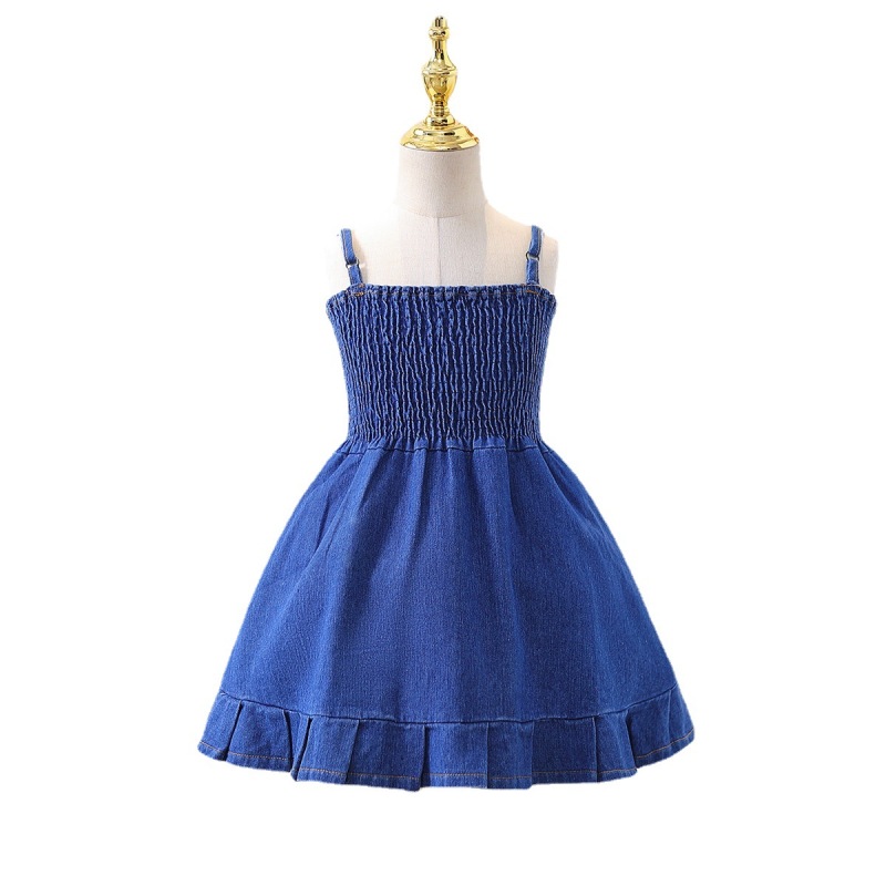 Denim Mini Dress For Girls • Vritti Designs