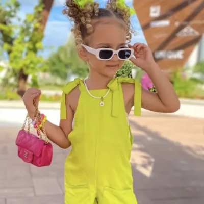 Children Kids Baby Fashion Girls Boys Square Sunglasses