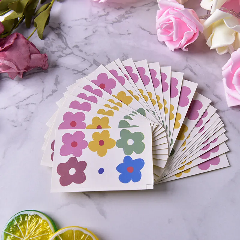 Cartoon Floral Kindergarten Rewards Small Red Baking Package Sealing Self-Adhesive Sticker